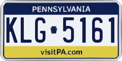PA license plate KLG5161