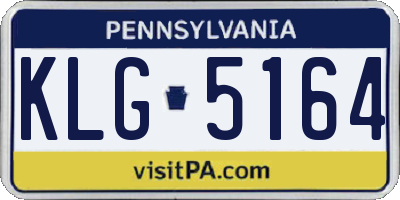 PA license plate KLG5164