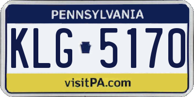 PA license plate KLG5170