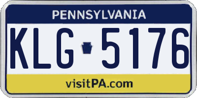 PA license plate KLG5176