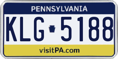 PA license plate KLG5188
