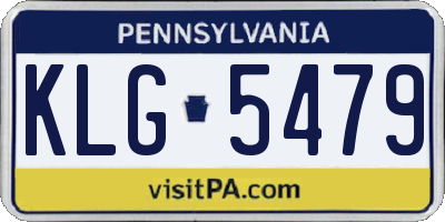 PA license plate KLG5479