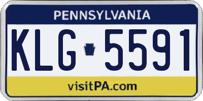 PA license plate KLG5591