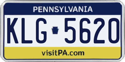 PA license plate KLG5620