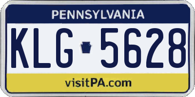 PA license plate KLG5628