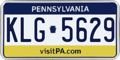 PA license plate KLG5629