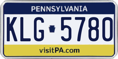 PA license plate KLG5780