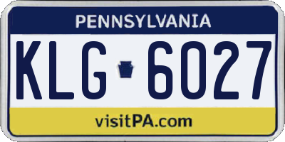 PA license plate KLG6027