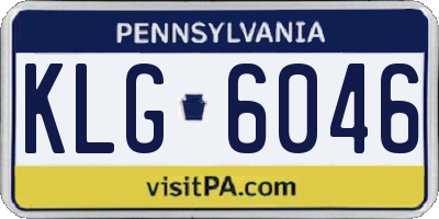 PA license plate KLG6046