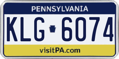 PA license plate KLG6074