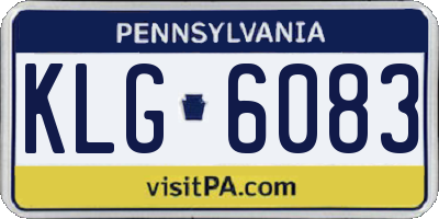 PA license plate KLG6083