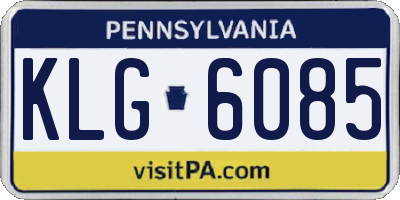 PA license plate KLG6085