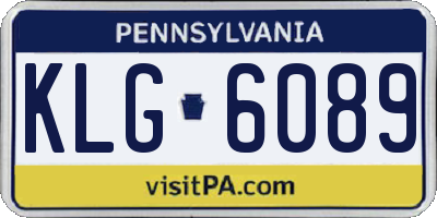 PA license plate KLG6089
