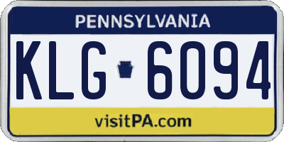 PA license plate KLG6094