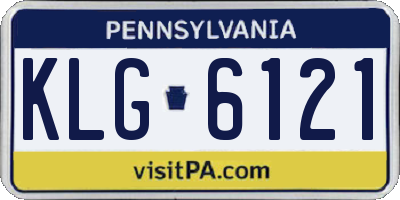 PA license plate KLG6121
