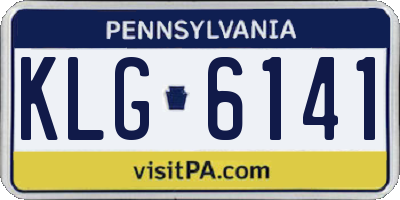 PA license plate KLG6141