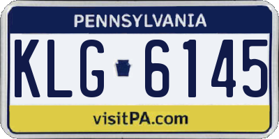 PA license plate KLG6145