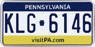 PA license plate KLG6146