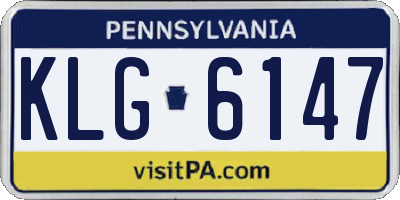 PA license plate KLG6147