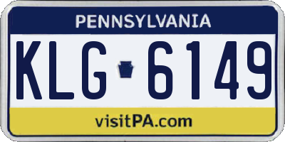 PA license plate KLG6149