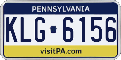 PA license plate KLG6156