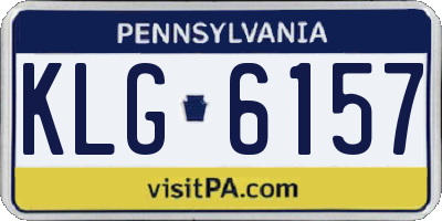 PA license plate KLG6157