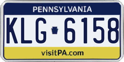 PA license plate KLG6158
