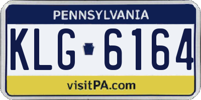 PA license plate KLG6164