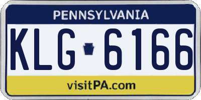 PA license plate KLG6166