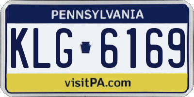 PA license plate KLG6169