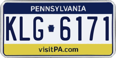 PA license plate KLG6171