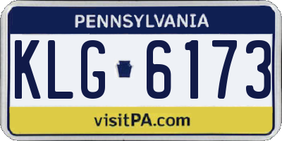 PA license plate KLG6173