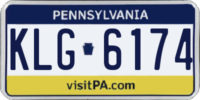 PA license plate KLG6174