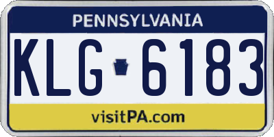PA license plate KLG6183