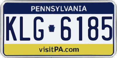 PA license plate KLG6185