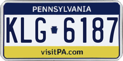 PA license plate KLG6187