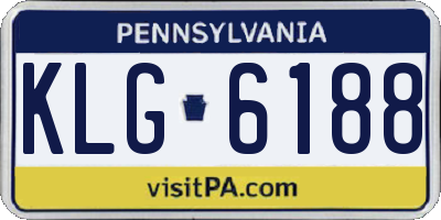 PA license plate KLG6188