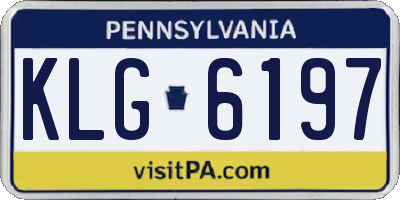 PA license plate KLG6197