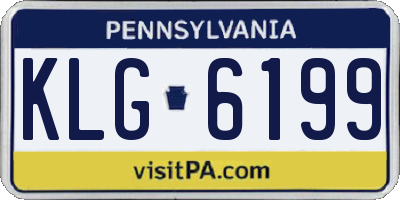 PA license plate KLG6199
