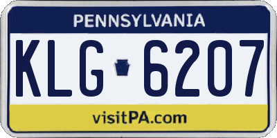 PA license plate KLG6207