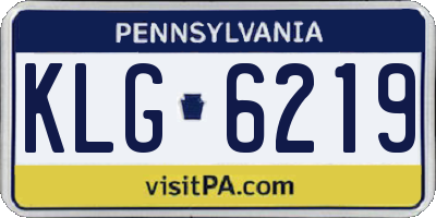 PA license plate KLG6219