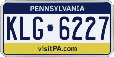 PA license plate KLG6227