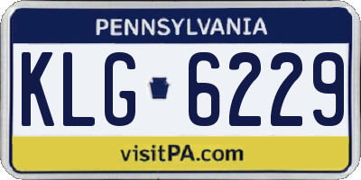 PA license plate KLG6229