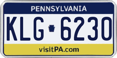 PA license plate KLG6230