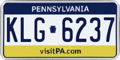 PA license plate KLG6237
