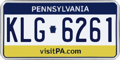 PA license plate KLG6261