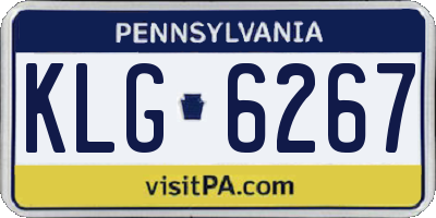 PA license plate KLG6267