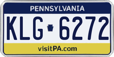 PA license plate KLG6272