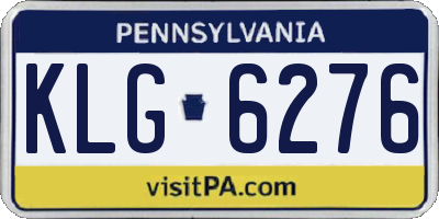 PA license plate KLG6276