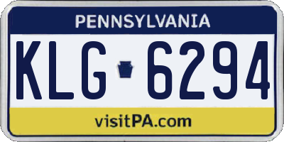 PA license plate KLG6294